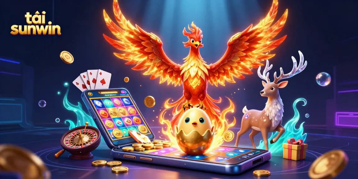 Experience excitement and adventure with tải sunwin in this vibrant casino-themed illustration.