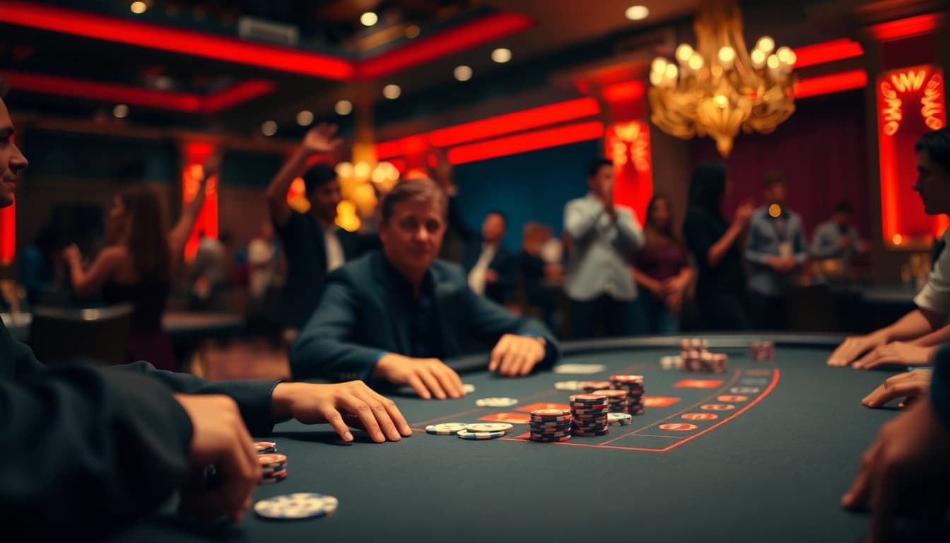 Raih kemenangan dalam permainan kasino bbni4d dengan suasana mendebarkan di meja poker.