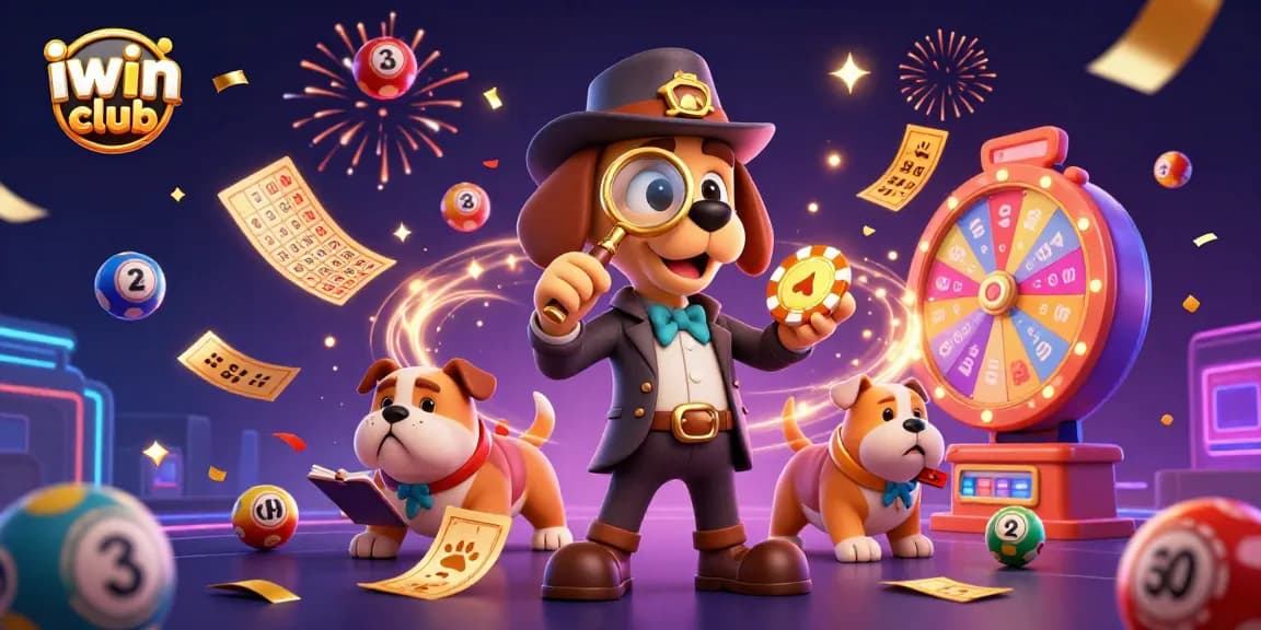 Join the excitement of iwin club with colorful games and vibrant casino elements in an engaging scene.