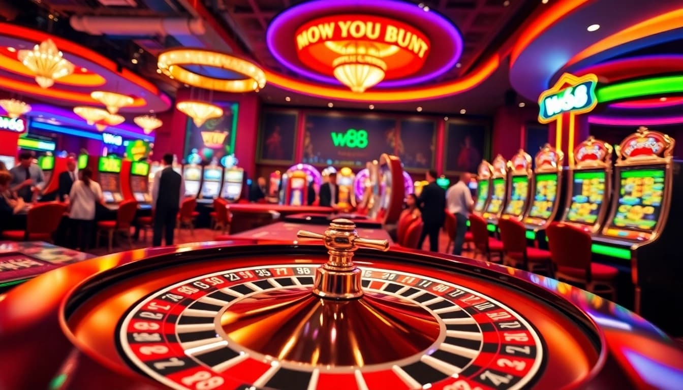 Experience the thrill of gaming at w88cas.com with vibrant casino atmosphere.
