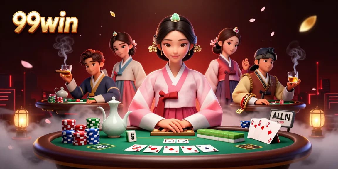 Experience the thrill of 99win with stunning poker scenes filled with vibrant colors and dynamic elements.