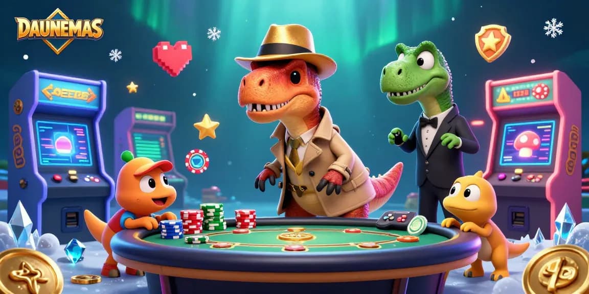 Count cards like never before at DAUNEMAS' lively blackjack table scene.