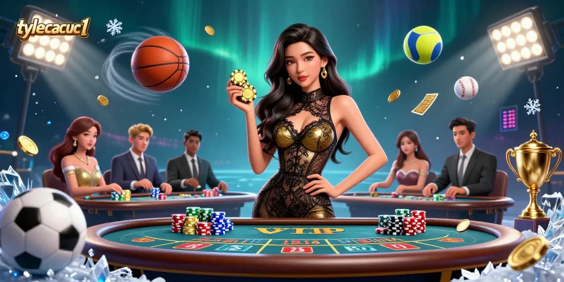 Experience high-stakes gaming at tylecacuoc1 with glamorous baccarat atmosphere and dynamic sports elements.