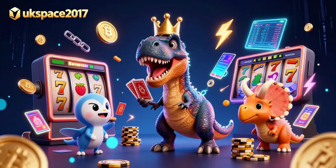 Engage with thrilling gameplay scenes in ukspace2017 featuring vibrant slot reels and characters in action.
