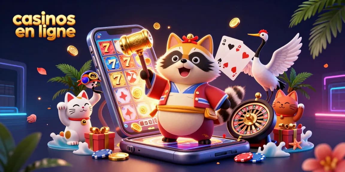 Play exciting games at casinos en ligne with vibrant 3D characters and dynamic elements.