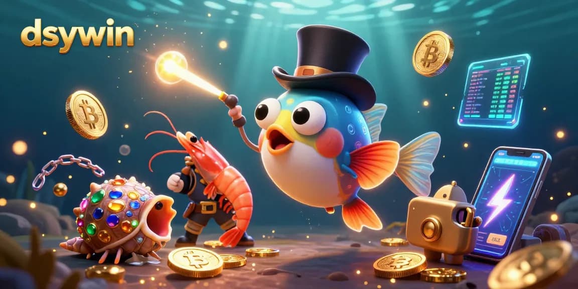 Win big at dsywin with glowing anglerfish and treasure-filled sea characters bringing good luck.