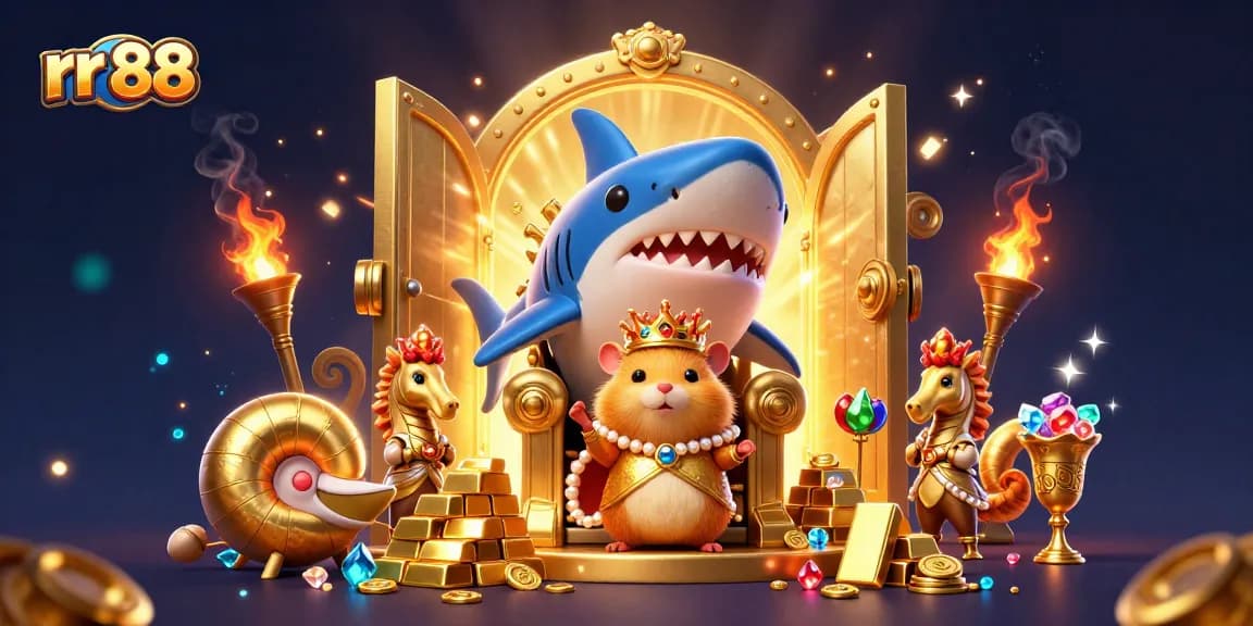 Experience epic wins at rr 88 with a vibrant casino scene featuring dazzling gold and jewels.