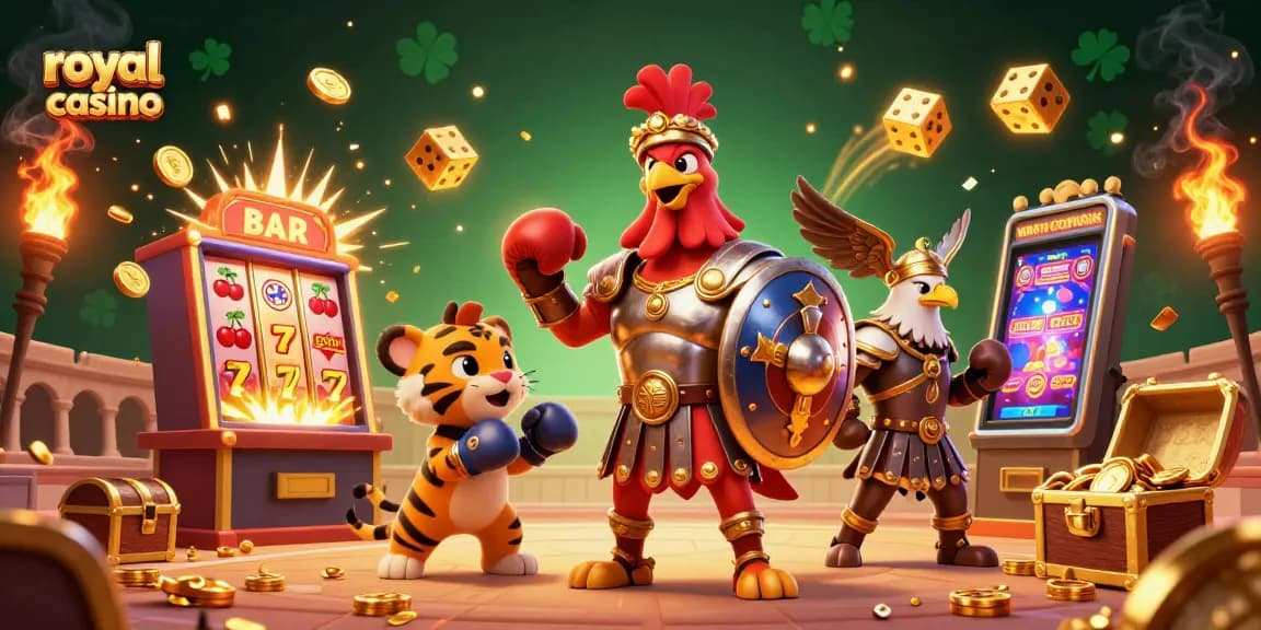 Win big at royal casino with vibrant arcade atmosphere and dynamic gaming elements.
