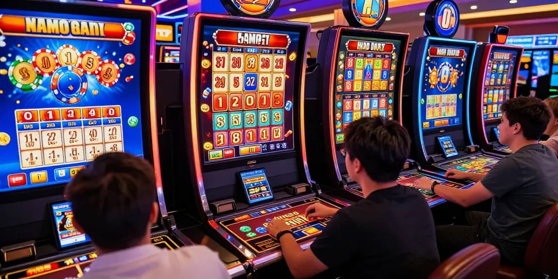 Exciting online gaming experience at ngamenjitu with diverse players celebrating big wins.