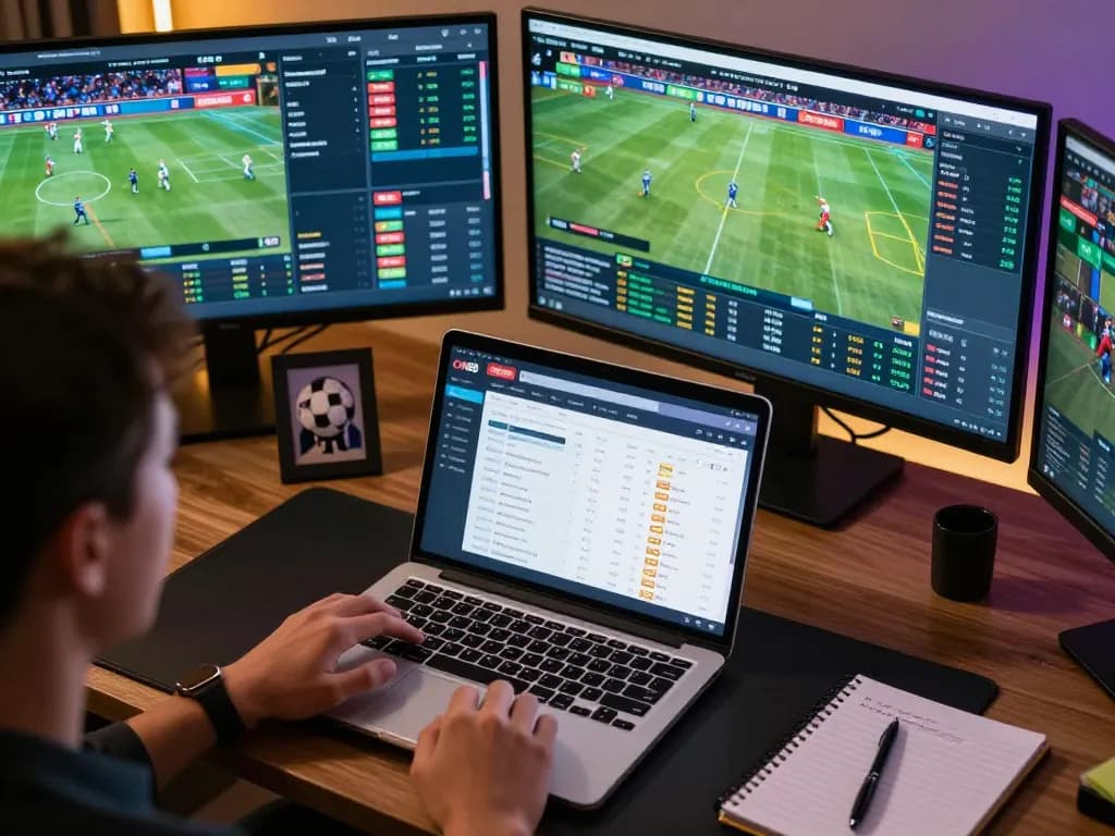 Person using CM88 for live sports betting, showcasing engagement with dynamic odds and strategies.