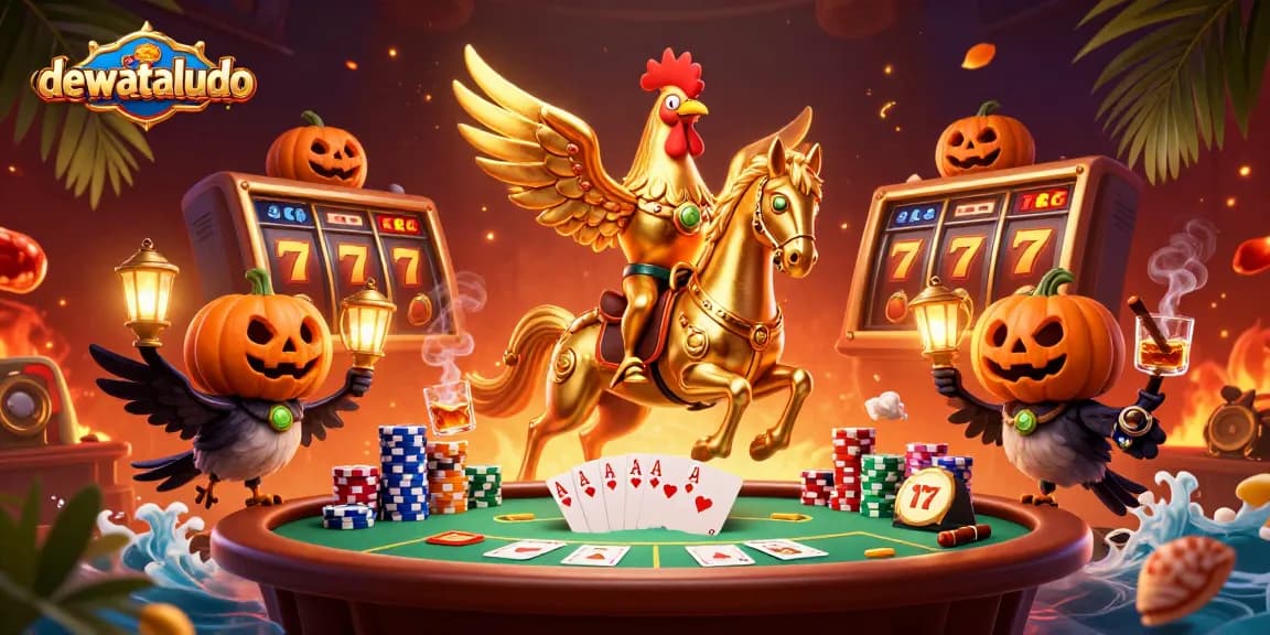 Mainkan ludo di dewataludo dengan suasana kasino yang memikat dan elemen permainan yang seru.