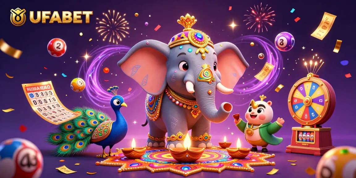 Play exciting games at UFABET with vibrant colors and dynamic lottery themes.