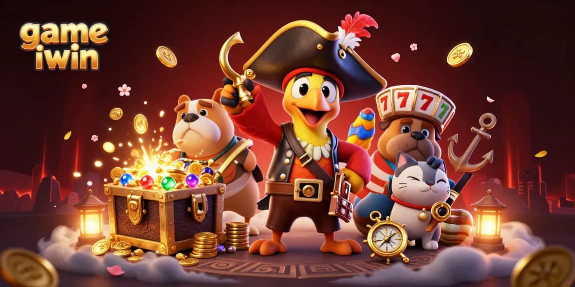 Play thrilling slots in the game iwin with dynamic characters and vibrant casino elements around.