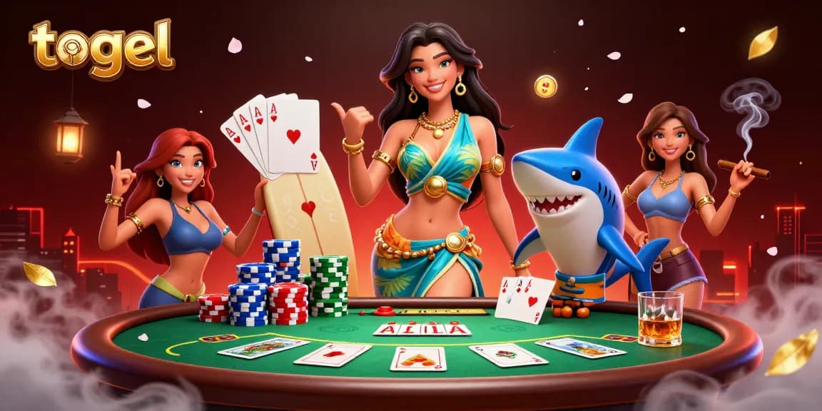 Experience top-quality togel gaming with vibrant scenes of play and interaction.