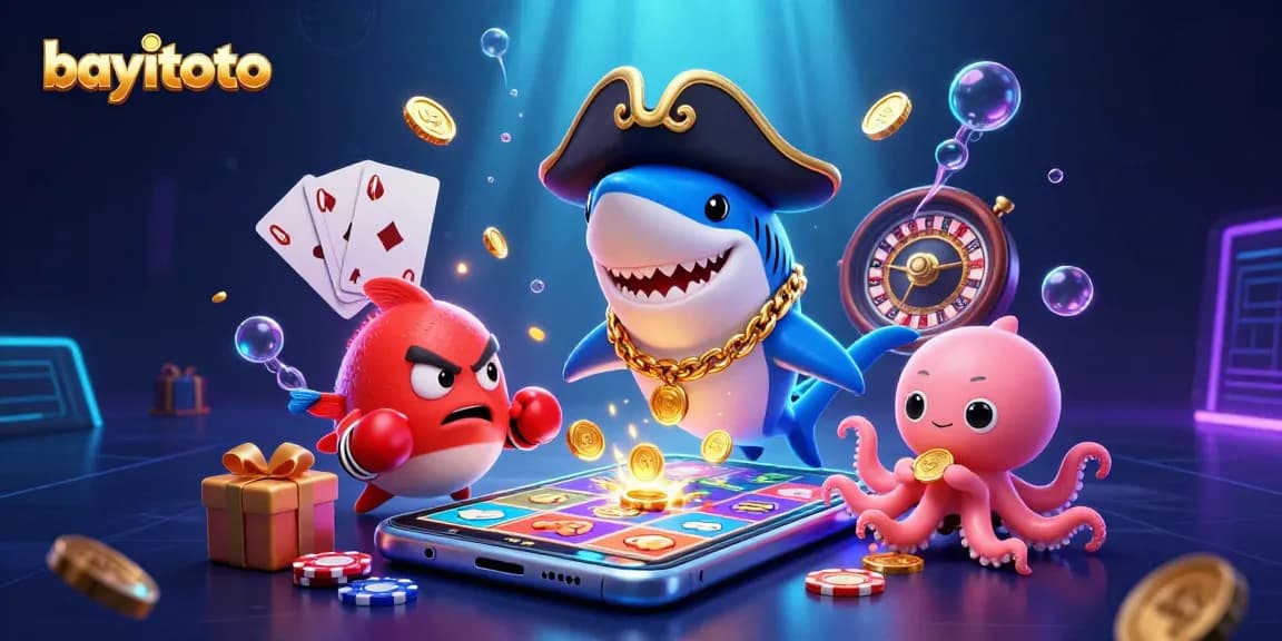 Engage with bayitoto's thrilling gaming experience featuring vibrant underwater casino elements.