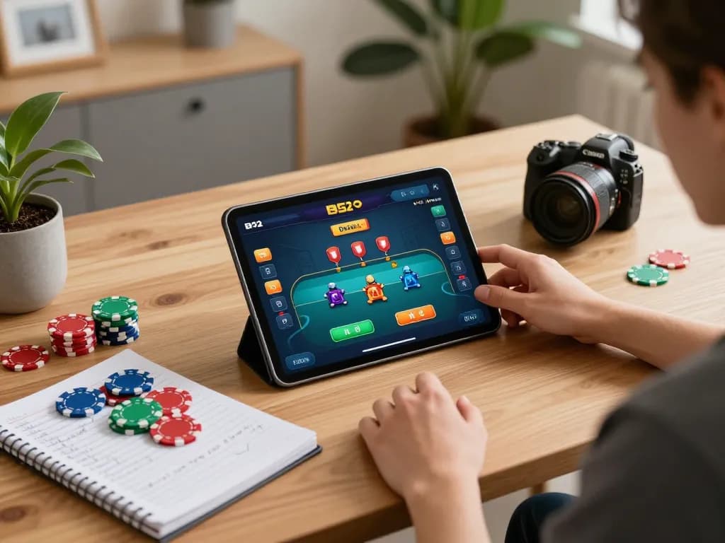 B52 players engaging in an online game at home, showcasing strategic gameplay.