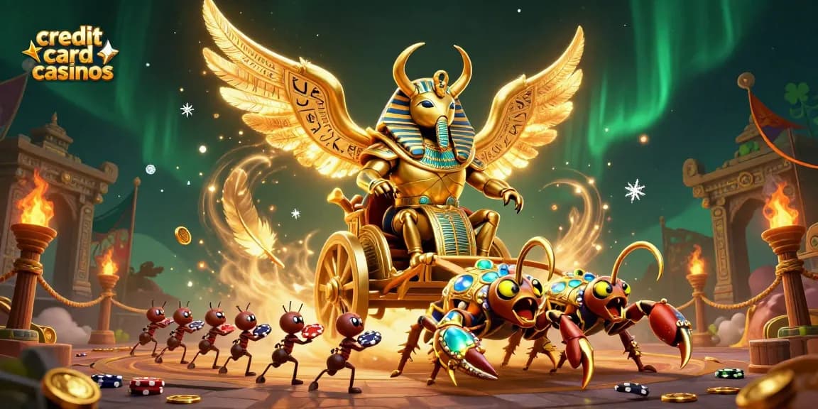 Join thrilling adventures at credit card casinos with vibrant characters and riches!
