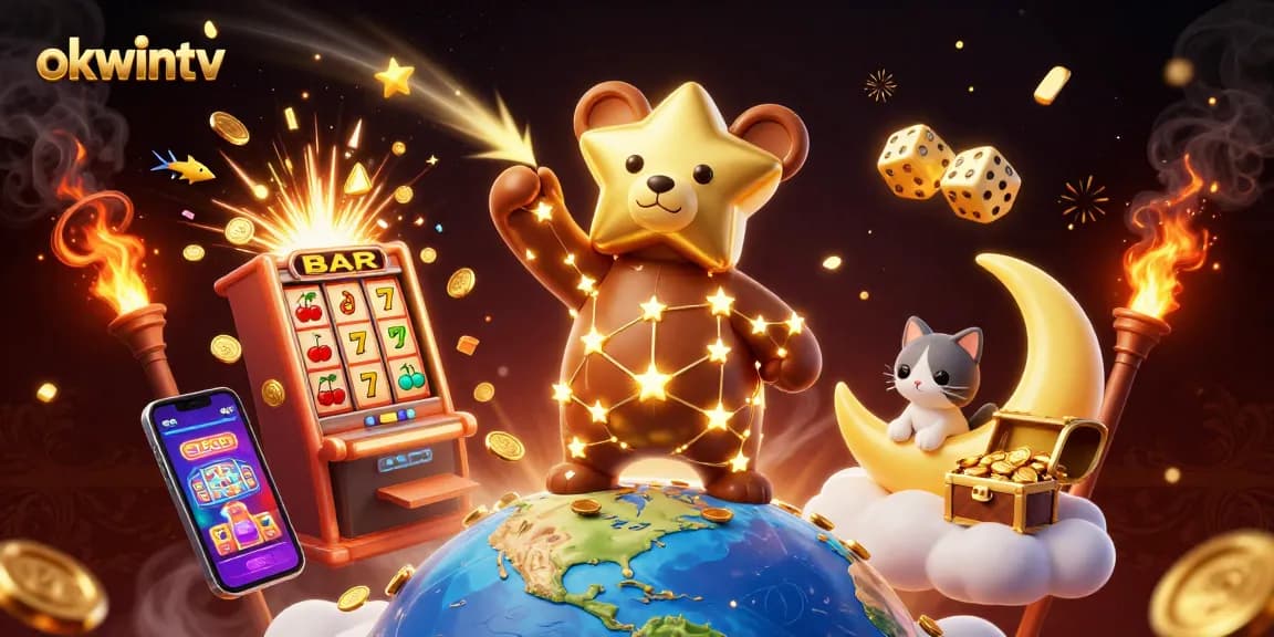 Play on okwintv with vibrant slots, golden coins, and lively celestial characters!