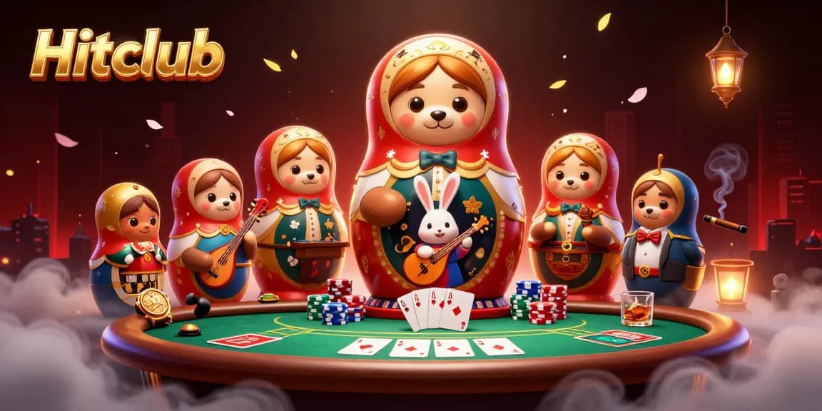Experience thrilling games at Hitclub with lively characters and vibrant casino elements.