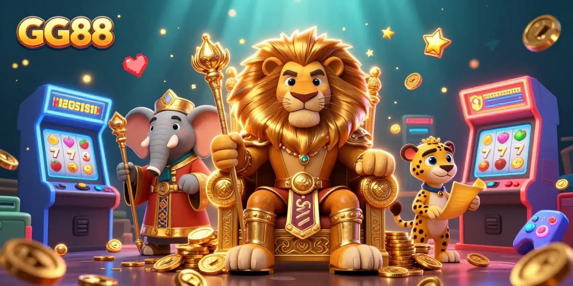 Experience the excitement of GG88 with vibrant casino elements and engaging characters.