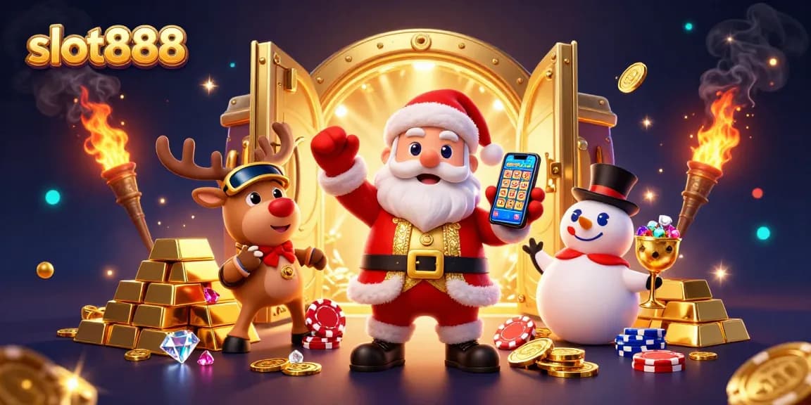 Menangkan slot888 dengan keberuntungan bersama Santa di kasino yang gemerlap.