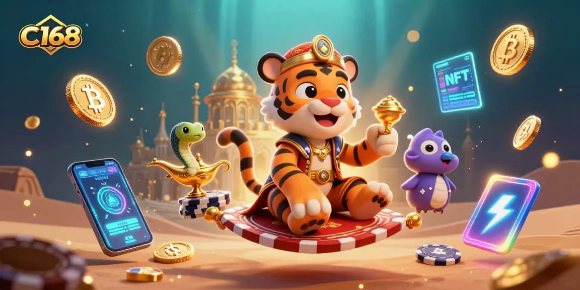 C168 engages players with thrilling virtual games under a vibrant Arabian Nights theme, showcasing excitement and rewards