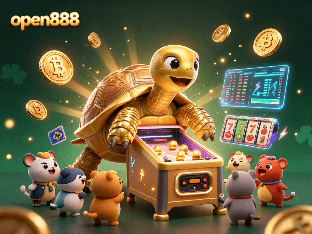 Engage with the open888 casino experience featuring dynamic slot reels and crypto elements.