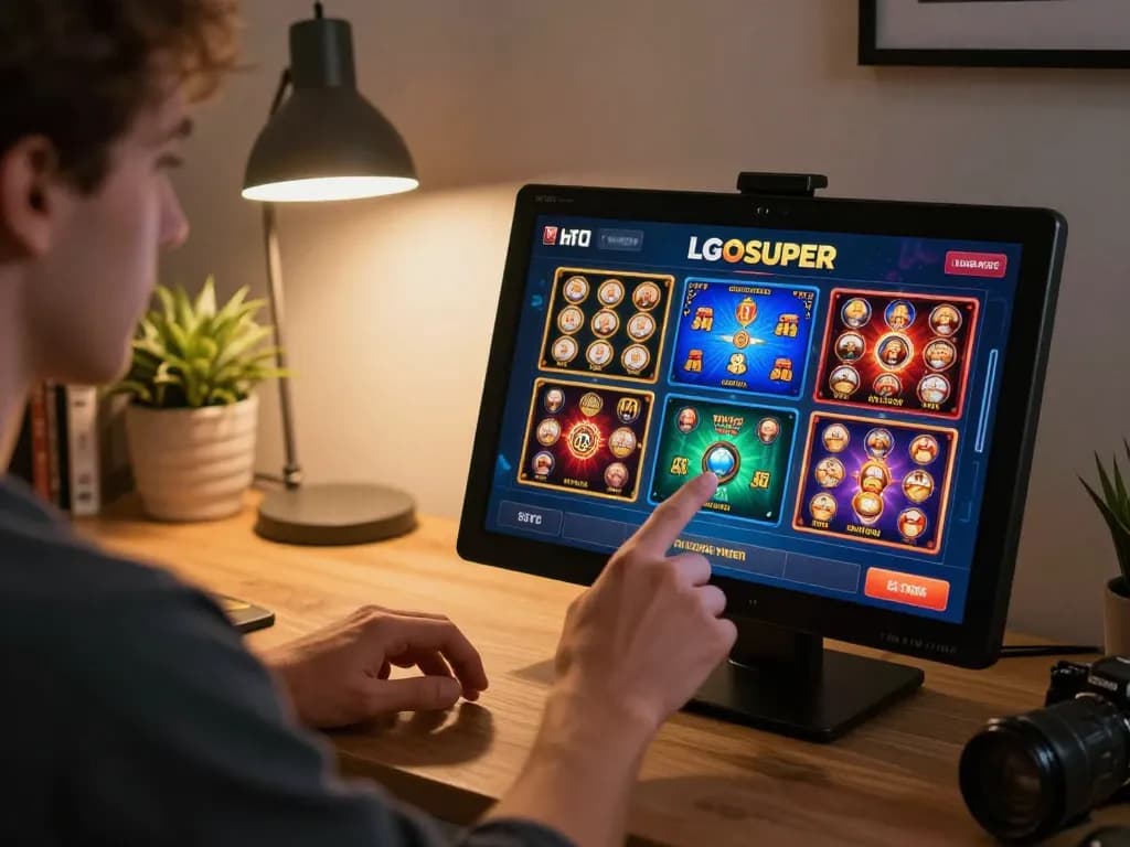 Engaging with LGOSUPER online gaming interface for an exciting gambling experience.