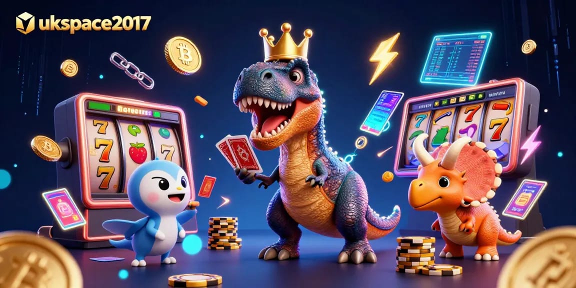 Engage with thrilling gameplay scenes in ukspace2017 featuring vibrant slot reels and characters in action.