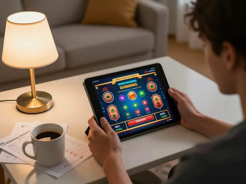 Engaging in online gaming on buenas ph platform, showcasing casino interface with strategy notes.
