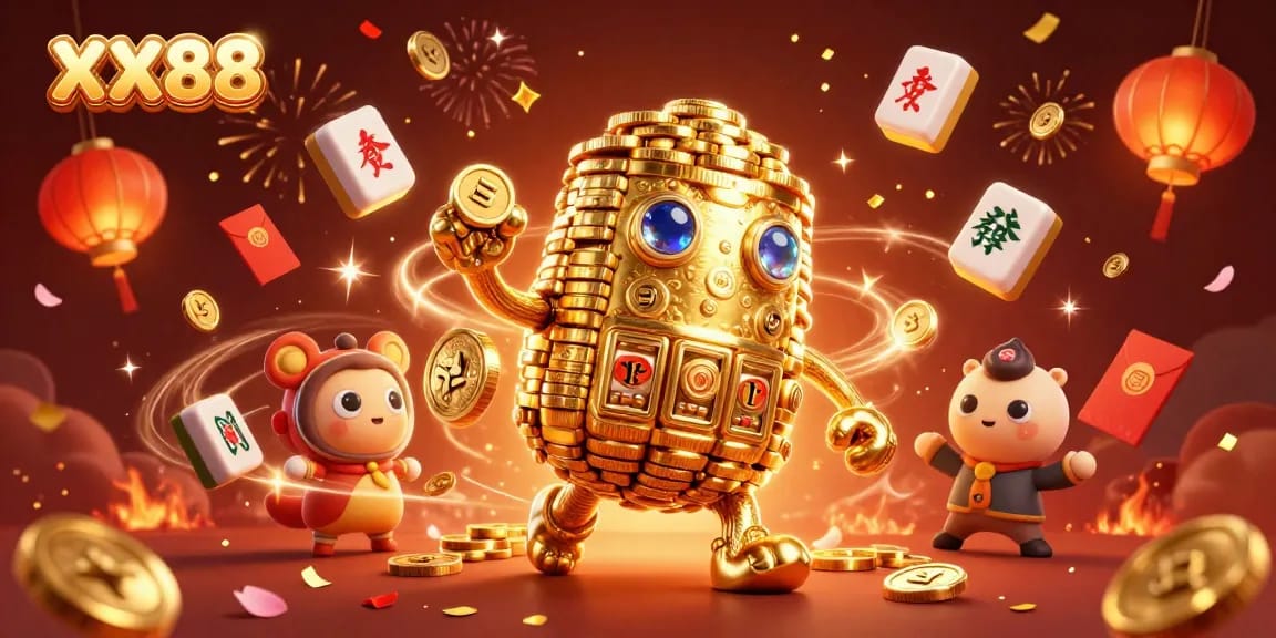 Engage with the magical world of XX88 by winning amazing jackpots with our vibrant casino illustration.