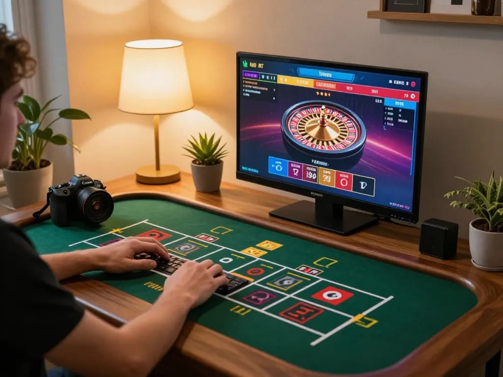 Player engaged in live dealer game on 88aa, showcasing strategic betting decisions at home