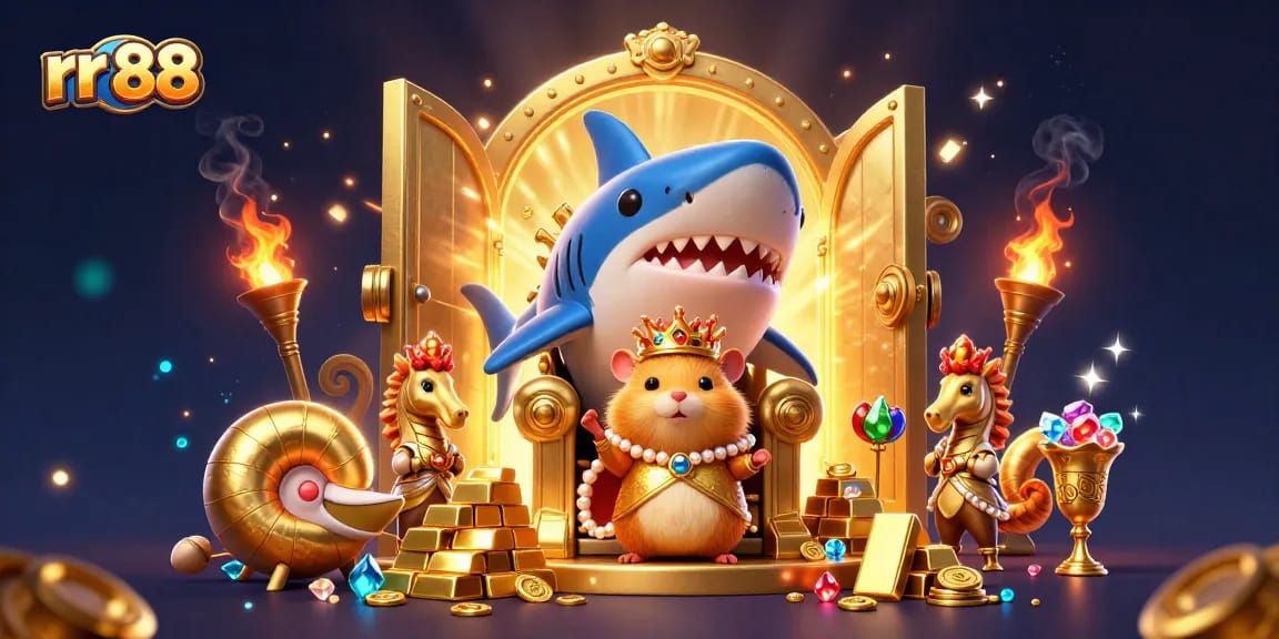Experience epic wins at rr 88 with a vibrant casino scene featuring dazzling gold and jewels.
