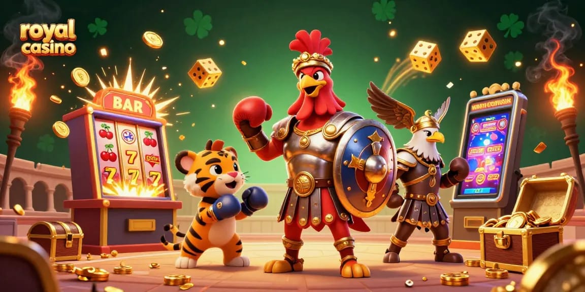 Win big at royal casino with vibrant arcade atmosphere and dynamic gaming elements.