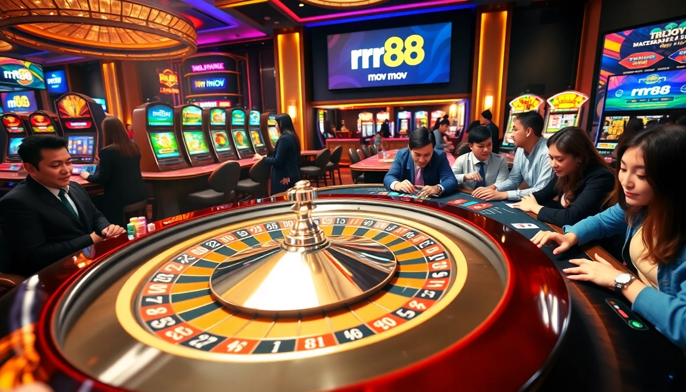 Experience the thrills of rr88 mov with vibrant casino gaming, including poker and roulette.