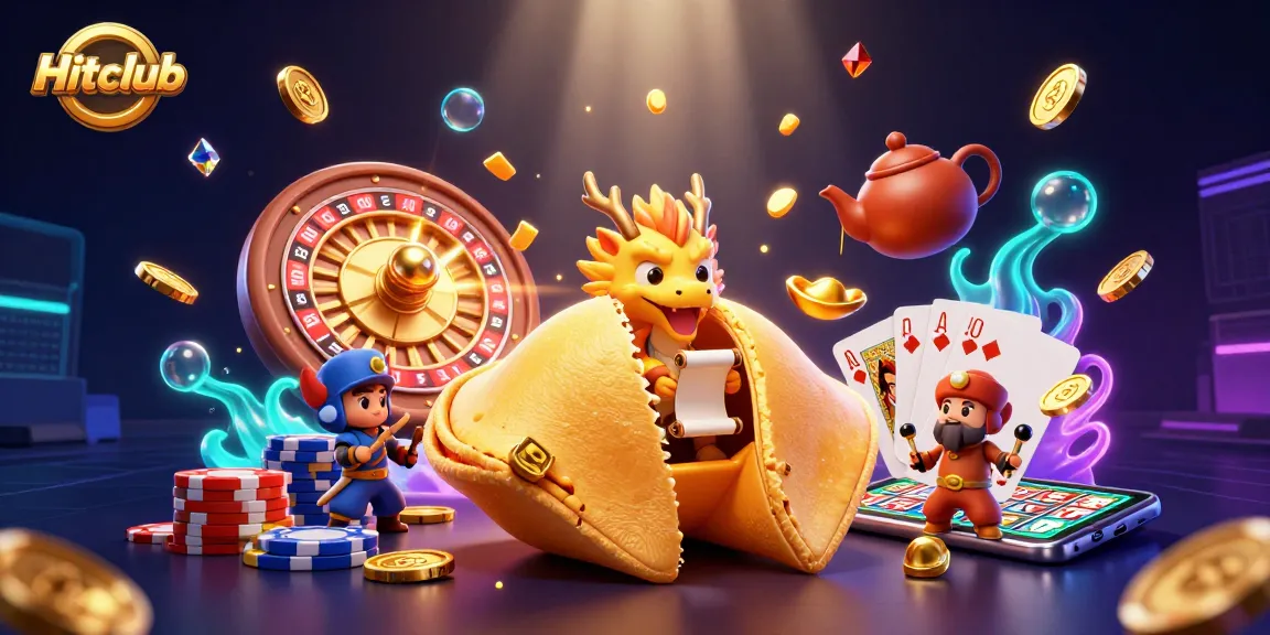 Experience excitement at Hitclub with a rich 3D gaming scene featuring dynamic casino elements.