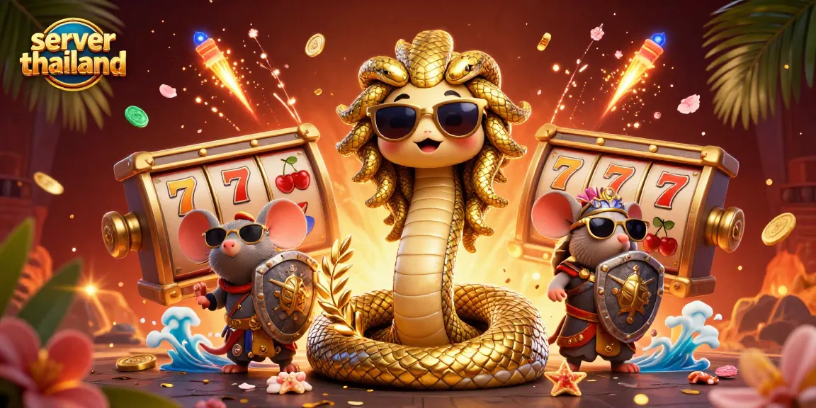 Win big with server thailand slots amid vibrant 3D gaming elements and lively characters.