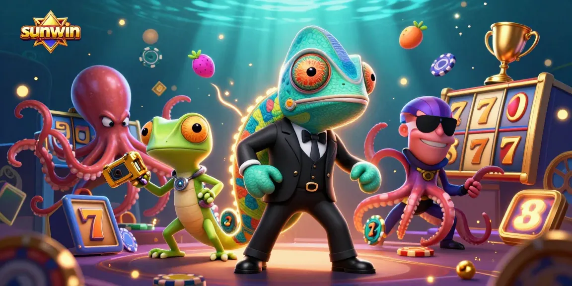 Experience thrilling gameplay at sunwin with vibrant slots and dynamic casino characters.