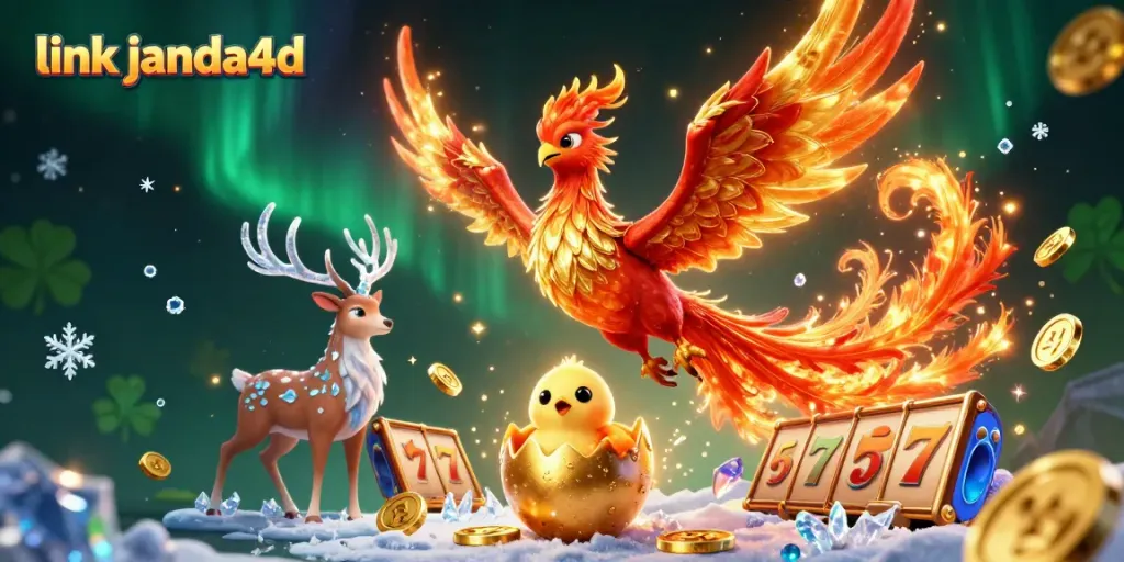 Permainan link janda4d dengan karakter phoenix berapi dan kekayaan kasino yang mengesankan.