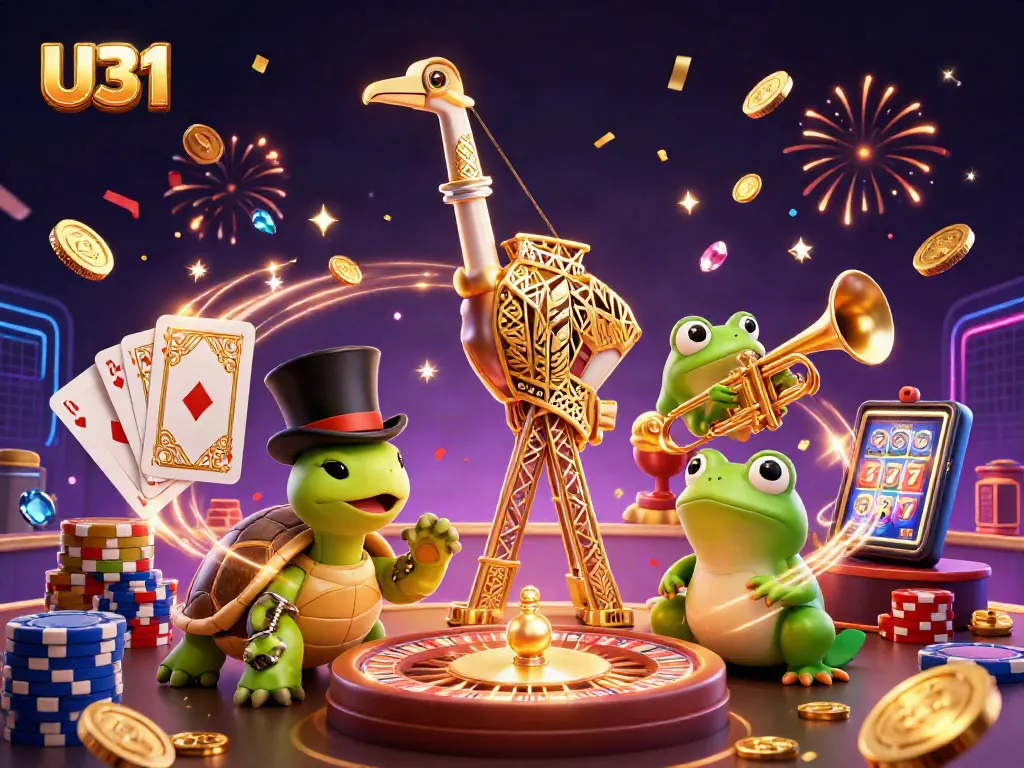 Experience thrilling U31 casino gameplay with vibrant characters and dynamic elements.