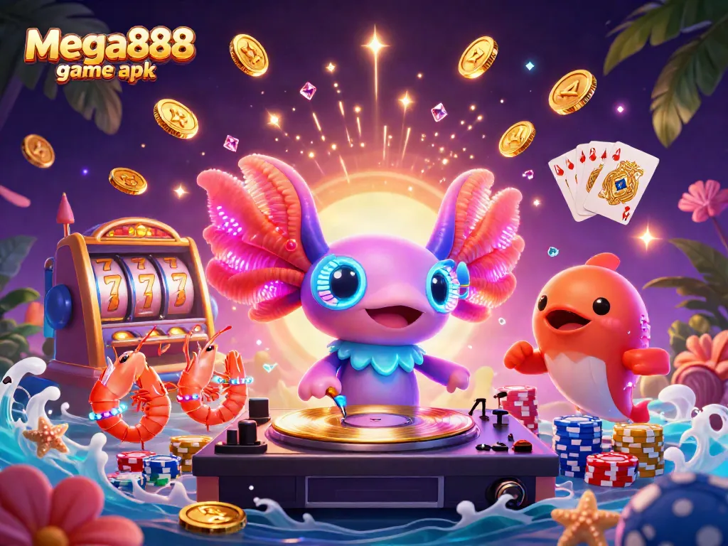 Engage in thrilling gameplay with the mega888 game apk featuring vibrant casino scenes.