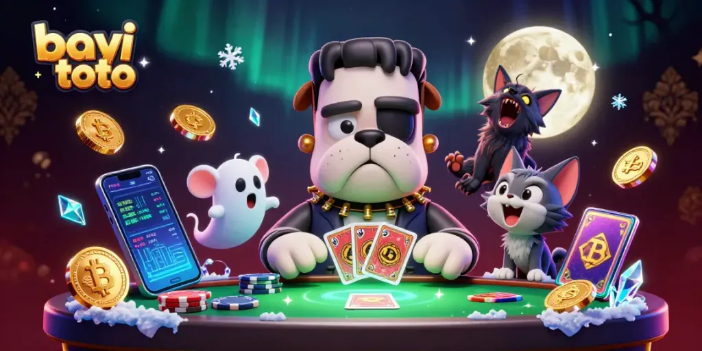 Menang di bayi toto dengan ilustrasi kasino menarik dan karakter 3D yang unik.