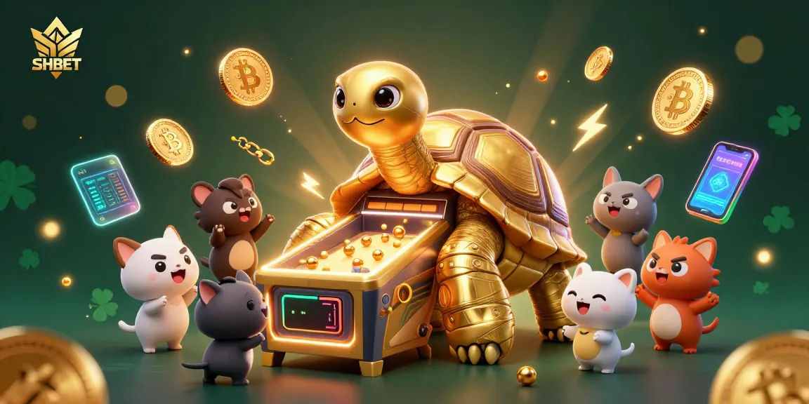 Play exciting games at SHBET with vibrant 3D illustrations of online casino adventures.