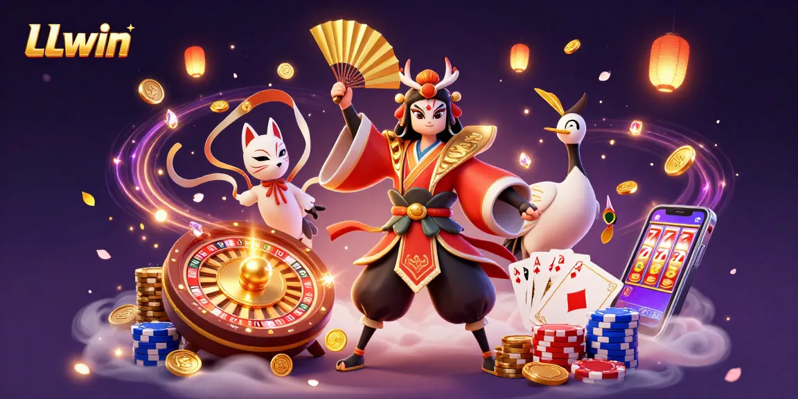 Experience thrilling gameplay at LLwin with immersive casino characters and vibrant visual elements.