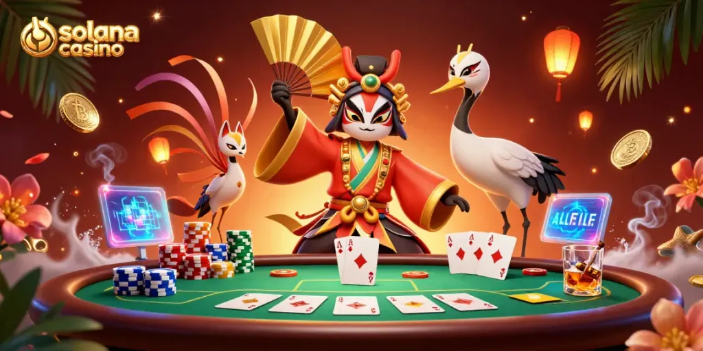 Engage in thrilling games at the solana casino with energetic characters and vibrant visuals.