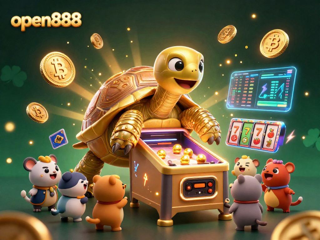 Engage with the open888 casino experience featuring dynamic slot reels and crypto elements.