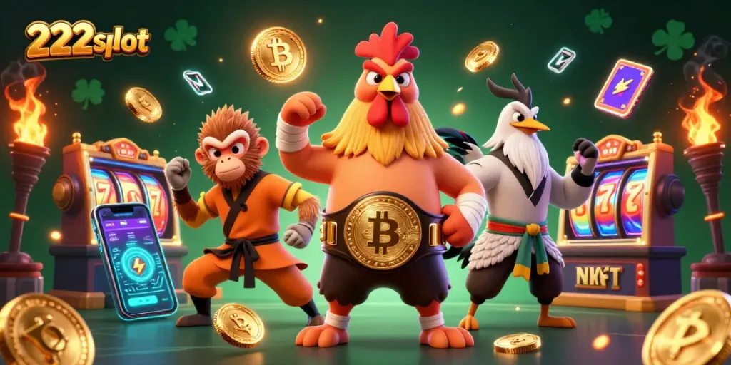Menangkan permainan slot di 222slot dengan simbol keberuntungan dan jackpot yang menarik.