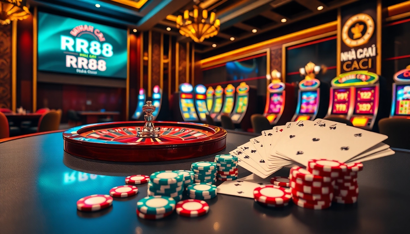 Experience the thrill of gambling with Nhà Cái RR88's vibrant casino atmosphere.