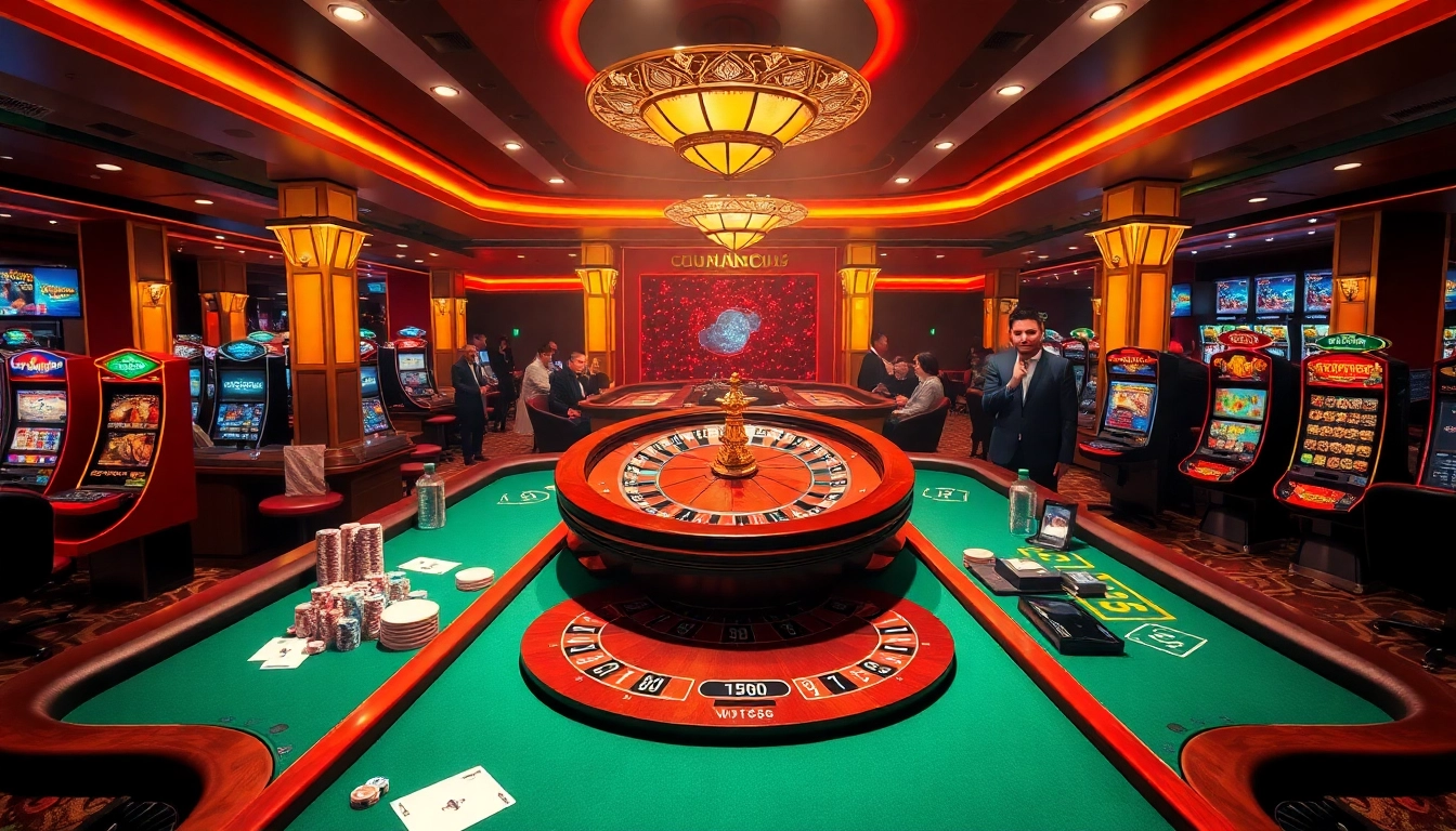 Experience the thrill of winning with ww88 at an elegant casino table filled with colorful chips.