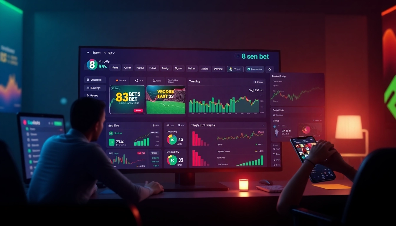 8s bet vibrant online betting platform showcasing user engagement and diverse options.